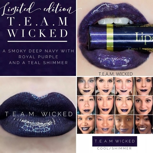 LipSense TEAM Wicked New FULL SIZE Authentic Liquid Lip Color Sealed SeneGence - Picture 2 of 2
